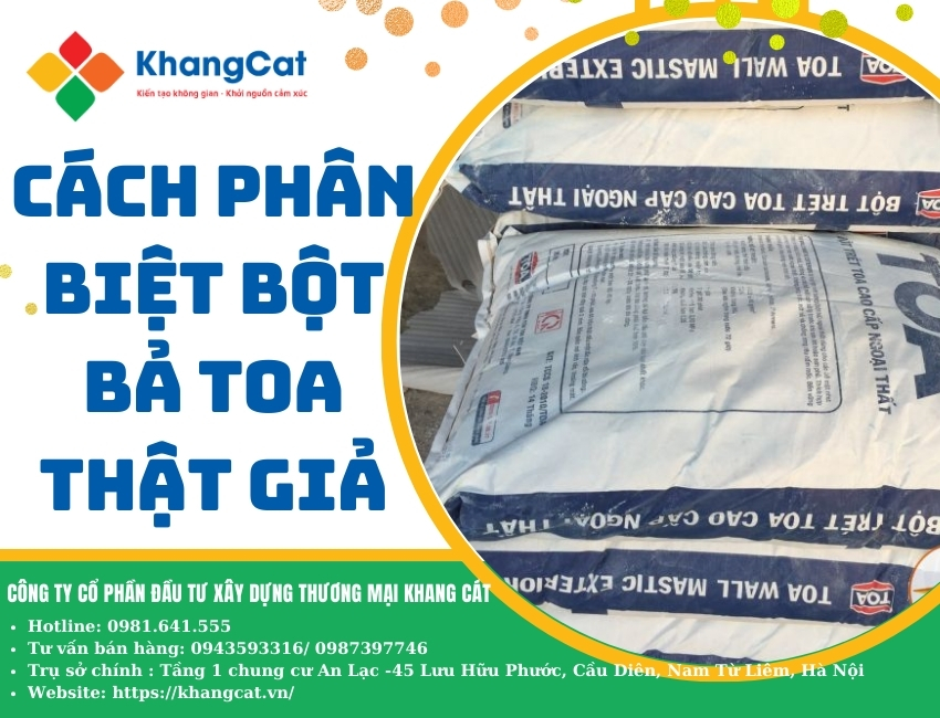 Cách phân biệt Bột bả TOA thật giả